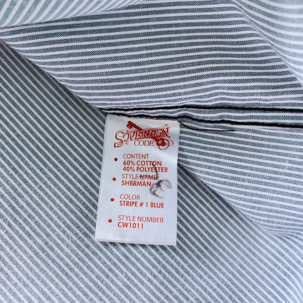 Sovereign Code Striped Pockets Button Front Shirt - Picture 15 of 15